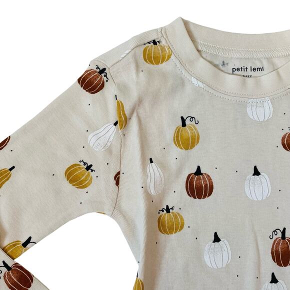 NWT Petit Lem Size 12M Pumpkin PJs - Picture 2 of 4
